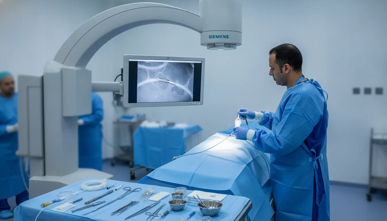 Angioplastie coronaire avec pose de stent